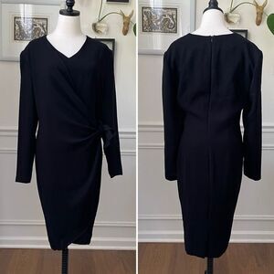 Jones New York LBD Sheath Dress Long Sleeve 12